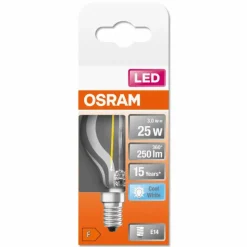 Luminaires Osram OSRAM LED Retrofit E14 2,5 Watt 4000 Kelvin 250 lumen