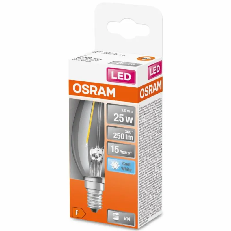 Luminaires Osram OSRAM LED Retrofit E14 2,5 Watt 4000 Kelvin 250 lumen