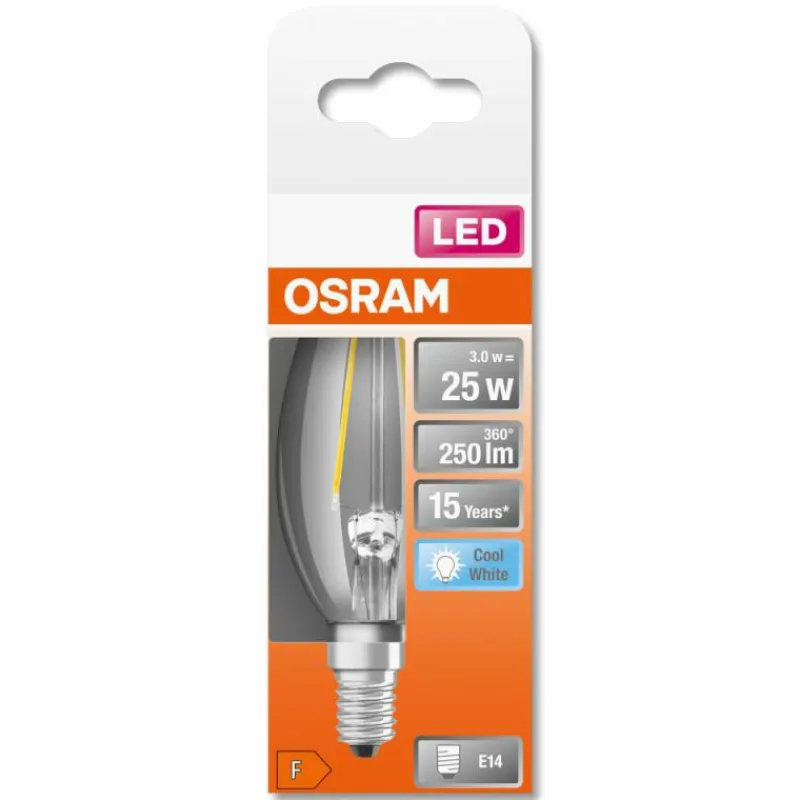 Luminaires Osram OSRAM LED Retrofit E14 2,5 Watt 4000 Kelvin 250 lumen