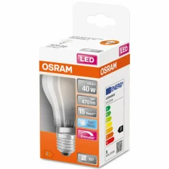 Luminaires Osram OSRAM LED Retrofit E27 4,8 watt 4000 kelvin 470 lumen