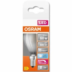 Luminaires Osram OSRAM LED Retrofit E14 6,5 watt 4000 kelvin 806 lumen