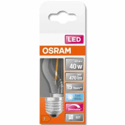 Luminaires Osram OSRAM LED Retrofit E27 4,8 watt 4000 kelvin 470 lumen