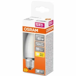 Luminaires Osram OSRAM LED Retrofit E27 4 watt 2700 kelvin 470 lumen