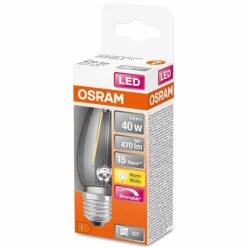 Luminaires Osram OSRAM LED Retrofit E27 4,8 watt 2700 kelvin 470 lumen