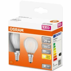 Luminaires Osram OSRAM LED Retrofit Lot de 2 E14 2,5 watt 2700 Kelvin 250 lumen