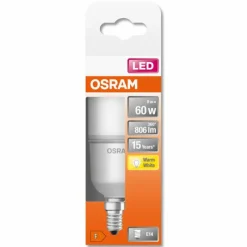 Luminaires Osram OSRAM LED STAR E14 8 Watt 2700 Kelvin 806 Lumen