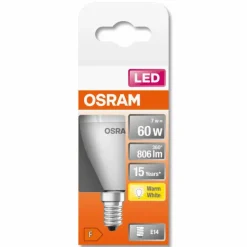 Luminaires Osram OSRAM LED STAR E14 7 Watt 2700 Kelvin 806 Lumen