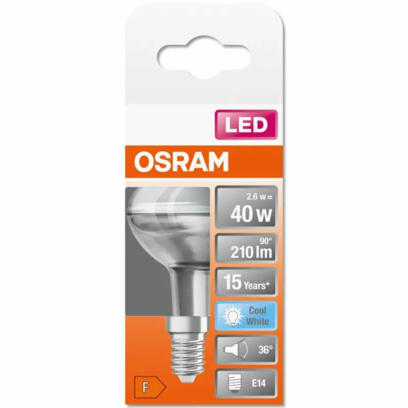 Luminaires Osram OSRAM LED STAR E14 2,6 Watt 4000 Kelvin 210 lumen