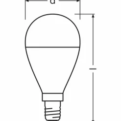 Luminaires Osram OSRAM LED Star E14 7,5 Watt 4000 Kelvin 806 Lumen