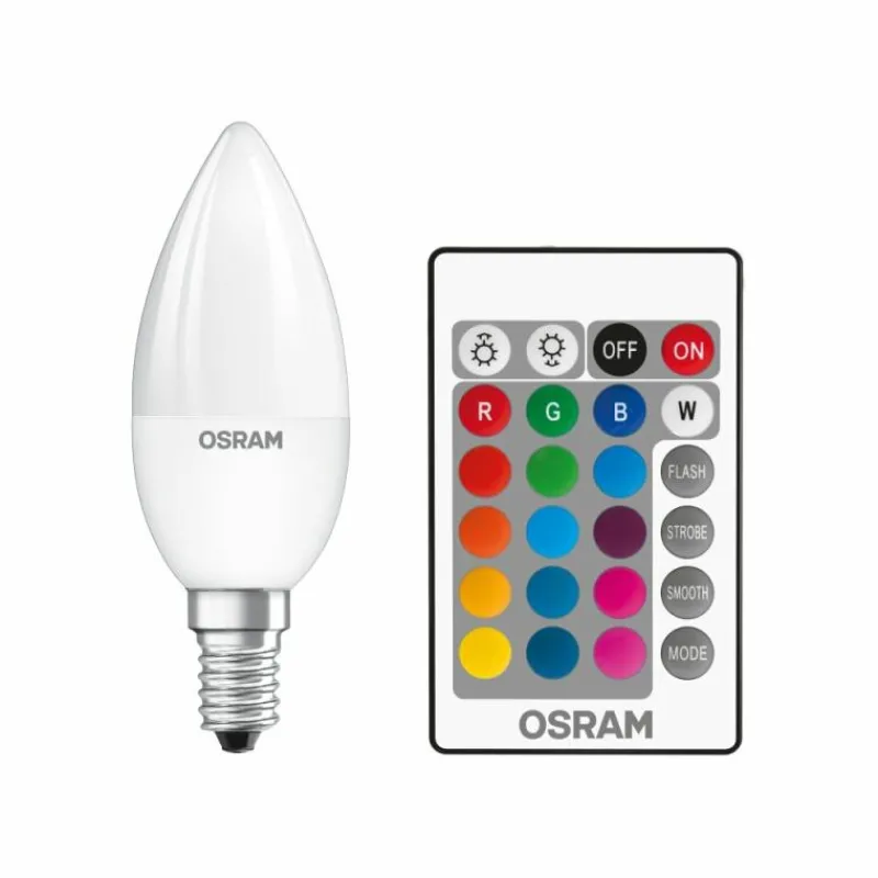 Luminaires Osram Osram LED STAR E14 RGBW 4,5 Watt
