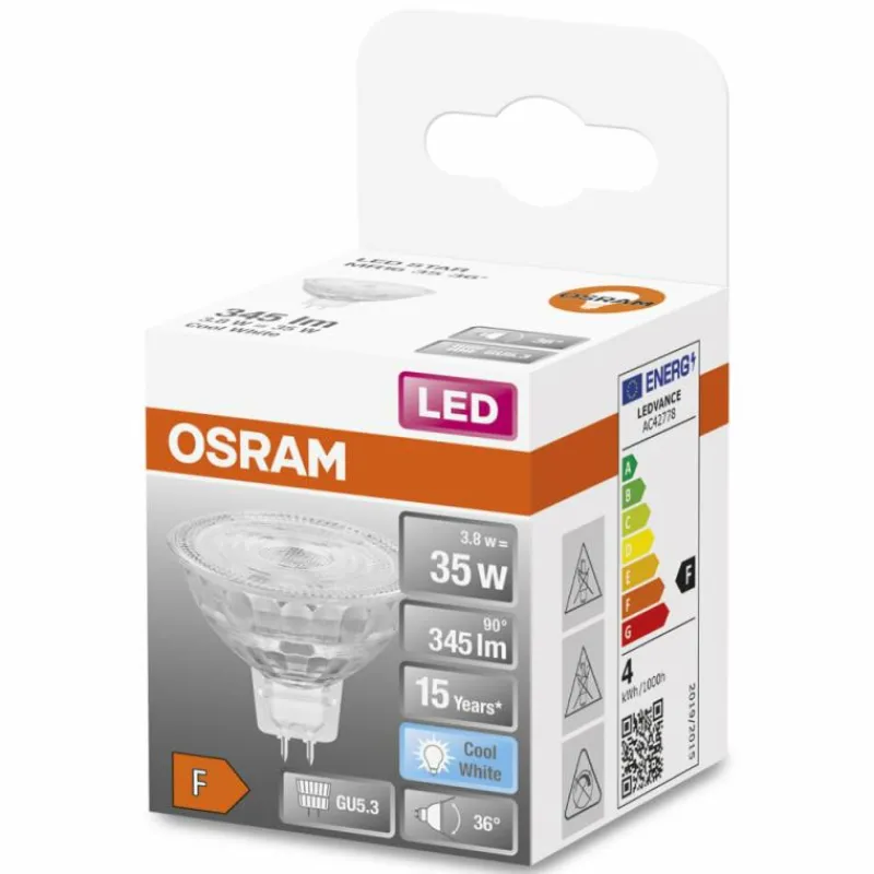 Luminaires Osram OSRAM LED STAR GU5.3 3,8 watt 4000 kelvin 345 lumen
