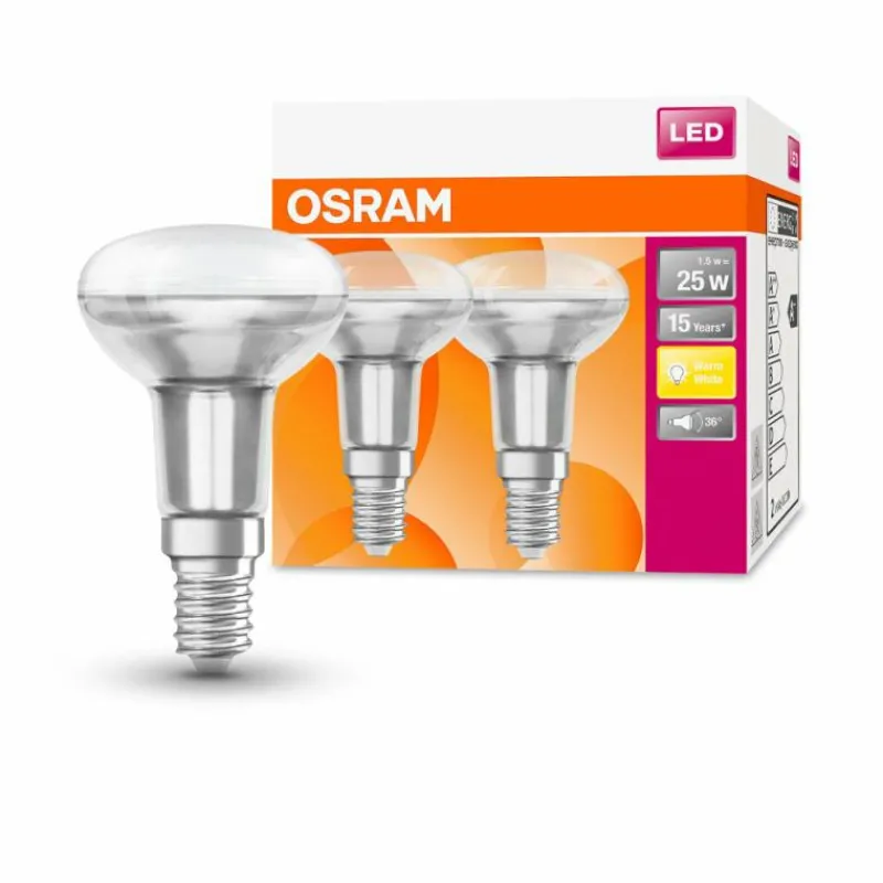 Luminaires Osram OSRAM LED STAR Lot de 2 E14 1,5 Watt 2700 Kelvin 110 lumen