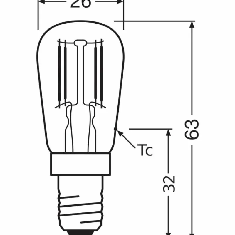 Luminaires Osram OSRAM Lot de 2 LED Special E14 2,8 Watt 2700 Kelvin 250 Lumen