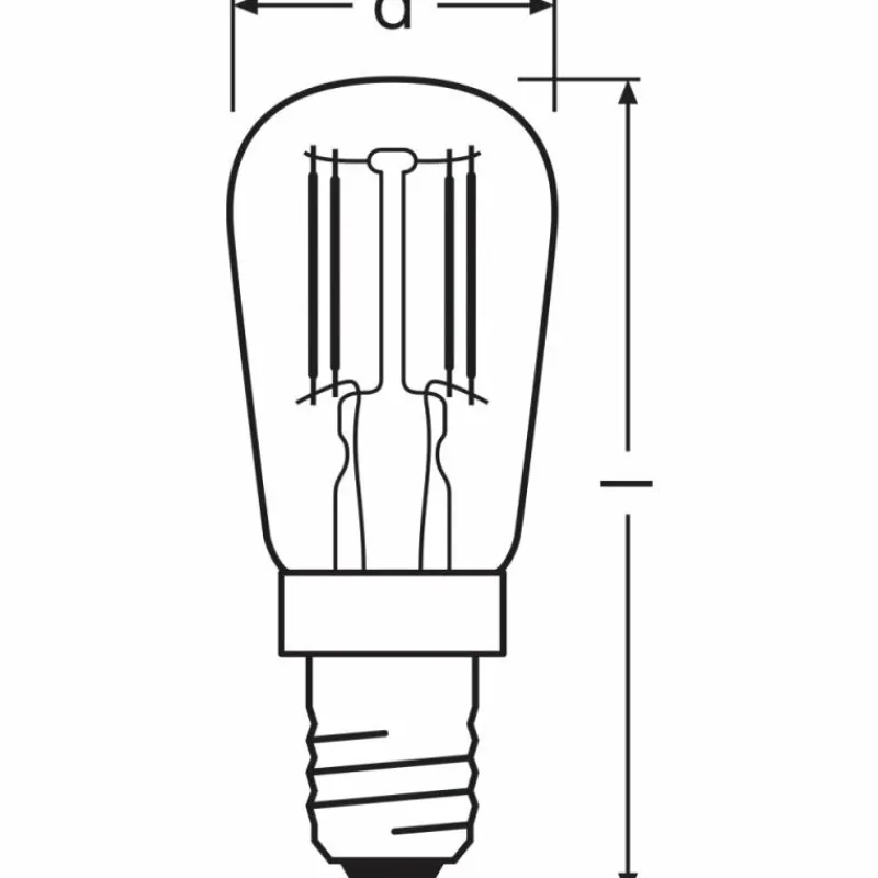 Luminaires Osram OSRAM Lot de 2 LED Special E14 2,8 Watt 2700 Kelvin 250 Lumen