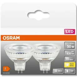 Luminaires Osram OSRAM Lot de 2LED Star GU5.3 6,5 Watt 2700 Kelvin 630 Lumen