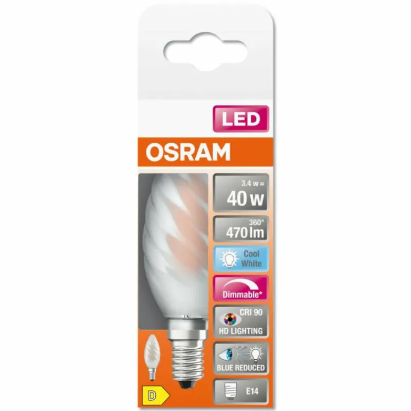 Luminaires Osram OSRAM SUPERSTAR LED E14 3,4 watt 4000 kelvin 470 lumen