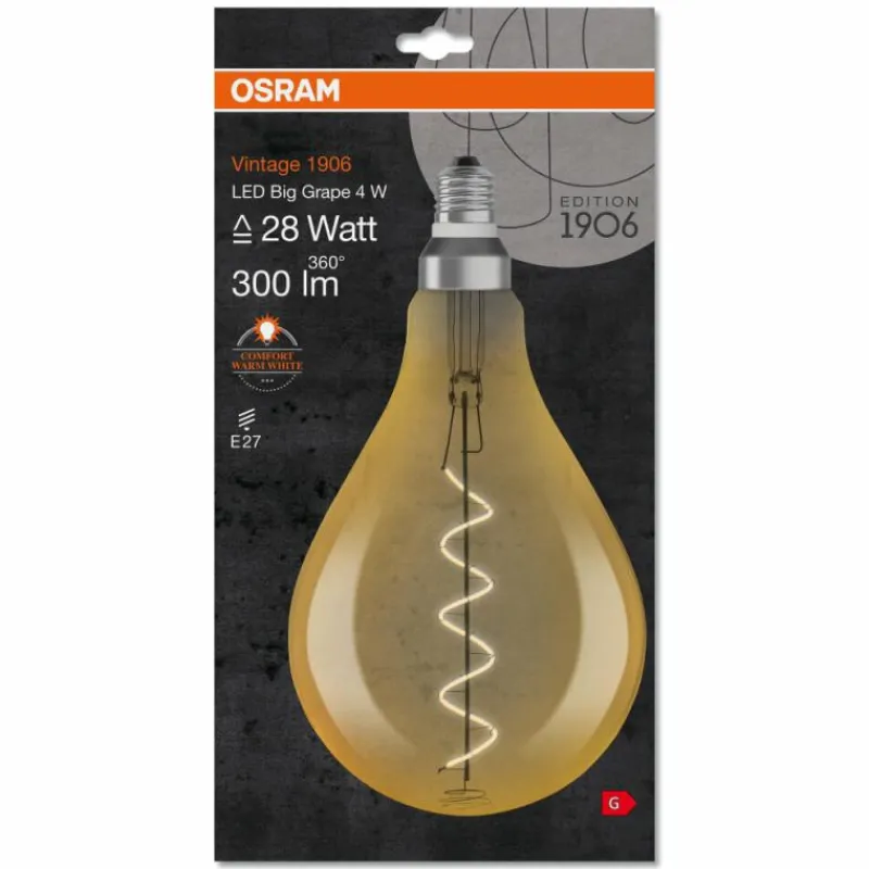 Luminaires Osram OSRAM Vintage 1906® LED E27 4 Watt 2000 Kelvin 300 Lumen