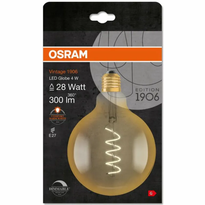 Luminaires Osram OSRAM Vintage 1906® LED E27 4 Watt 2000 Kelvin 300 Lumen