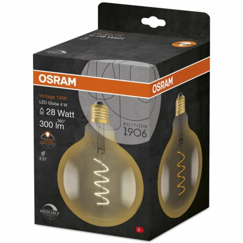 Luminaires Osram OSRAM Vintage 1906® LED E27 4 Watt 2000 Kelvin 300 Lumen