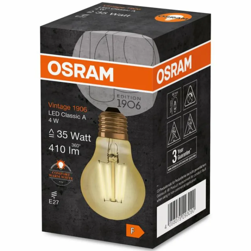 Luminaires Osram OSRAM Vintage 1906® LED E27 4 Watt 2400 Kelvin 410 Lumen