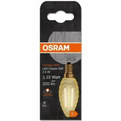 Luminaires Osram OSRAM Vintage 1906® LED E14 2,5 Watt 2400 Kelvin 220 lumen