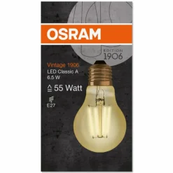 Luminaires Osram OSRAM Vintage 1906® LED E27 6,5 Watt 2400 Kelvin 650 lumen