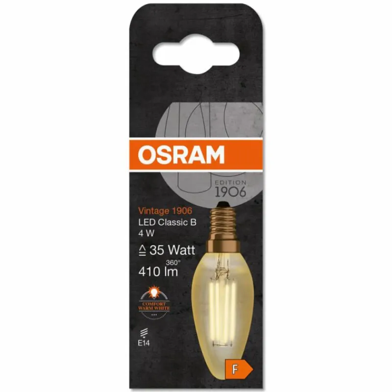 Luminaires Osram OSRAM Vintage 1906® LED E14 4 watt 2400 kelvin 410 lumen