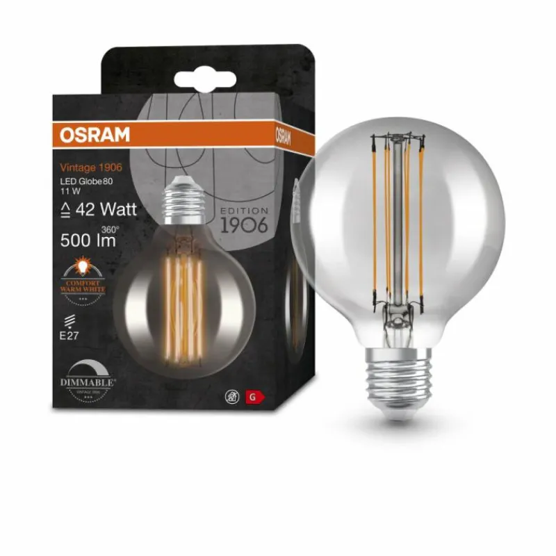 Luminaires Osram OSRAM Vintage 1906® LED E27 11 Watt 1800 Kelvin 500 Lumen