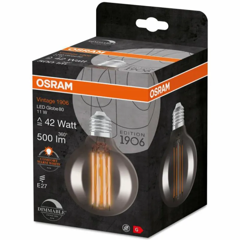 Luminaires Osram OSRAM Vintage 1906® LED E27 11 Watt 1800 Kelvin 500 Lumen