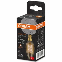 Luminaires Osram OSRAM Vintage 1906® LED E14 3,4 Watt 2200 Kelvin 250 lumen