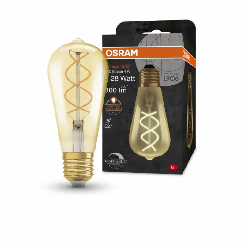 Luminaires Osram OSRAM Vintage 1906® LED E27 4 Watt 2000 Kelvin 300 Lumen