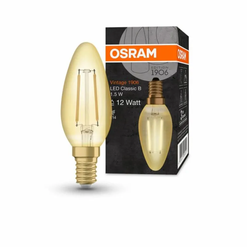 Luminaires Osram OSRAM Vintage 1906® LED E14 1,5 Watt 2400 Kelvin 120 lumen