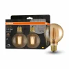 Luminaires Osram OSRAM Vintage 1906 Lot de 2 LED E27 6,5 watt 2400 kelvin 725 lumen