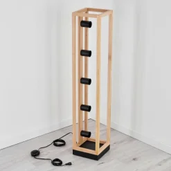 Luminaires Scandinaves-hofstein Ottersta Lampadaire Écru, Noir, 5 lumières