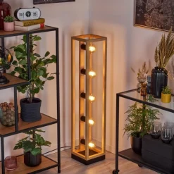 Luminaires Scandinaves-hofstein Ottersta Lampadaire Écru, Noir, 5 lumières