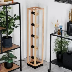 Luminaires Scandinaves-hofstein Ottersta Lampadaire Écru, Noir, 5 lumières