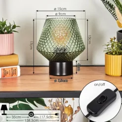 hofstein Paderne Lampe à poser Noir, 1 lumière