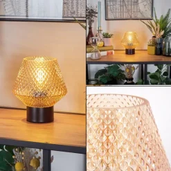 hofstein Paderne Lampe à poser Noir, 1 lumière