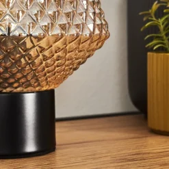 hofstein Paderne Lampe à poser Noir, 1 lumière