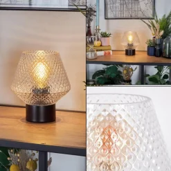 hofstein Paderne Lampe à poser Noir, 1 lumière