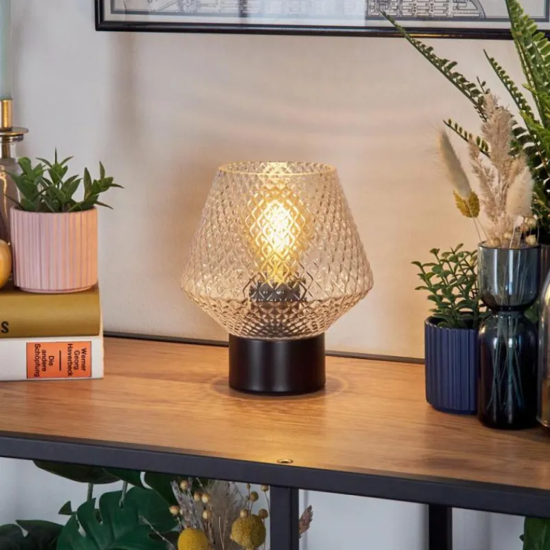 hofstein Paderne Lampe à poser Noir, 1 lumière