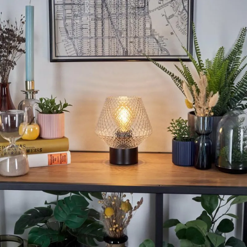 hofstein Paderne Lampe à poser Noir, 1 lumière