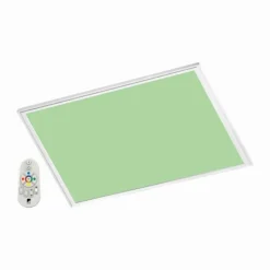 Luminaires Eglo Panneau Eglo SALOBRENA-C LED Blanc, 1 lumière, Télécommandes, Changeur de couleurs