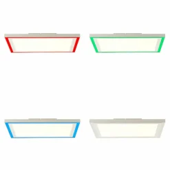 Luminaires Brilliant Panneau encastrable Brilliant Lanette LED Blanc, 1 lumière, Télécommandes, Changeur de couleurs* Éclairage Led