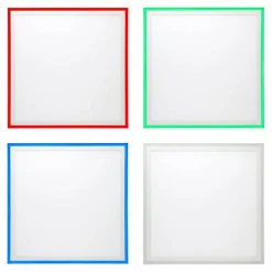 Luminaires Brilliant Panneau encastrable Brilliant Lanette LED Blanc, 1 lumière, Télécommandes, Changeur de couleurs* Éclairage Led