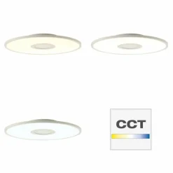 Luminaires Brilliant Panneau encastrable Brilliant Odella LED Blanc, 1 lumière, Télécommandes, Changeur de couleurs* Éclairage Led