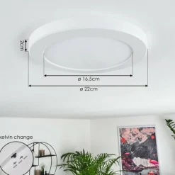 hofstein Panneau LED Canditas Blanc, 1 lumière