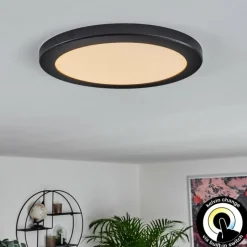 hofstein Panneau LED Canditas Noir, 1 lumière