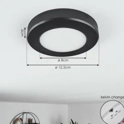 hofstein Panneau LED Canditas Noir, 1 lumière