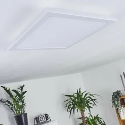 hofstein Panneau LED Mota Blanc, 1 lumière, Télécommandes, Changeur de couleurs